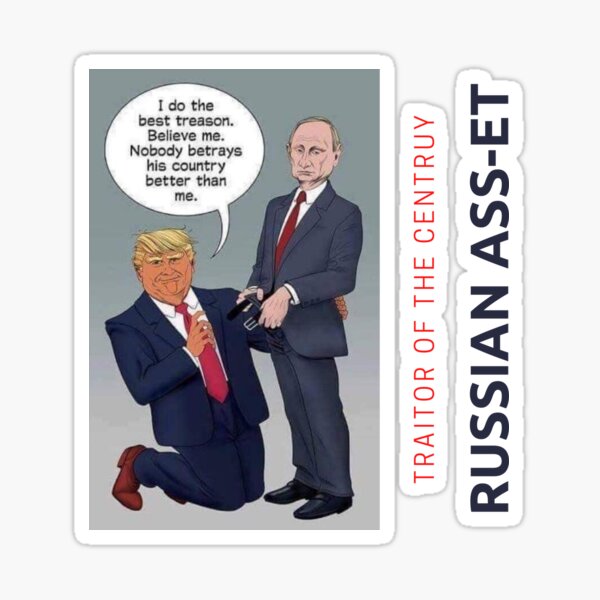 Vista previa del artículo con la obra «Donald Trump y Putin», diseñado y vendido por NakedspoonMedia.
