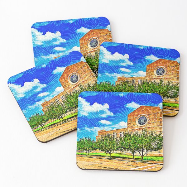 Item preview, The Co-Cathedral of the Sacred Heart in Houston, Texas - impressionist painting designed and sold by NickoPrints.