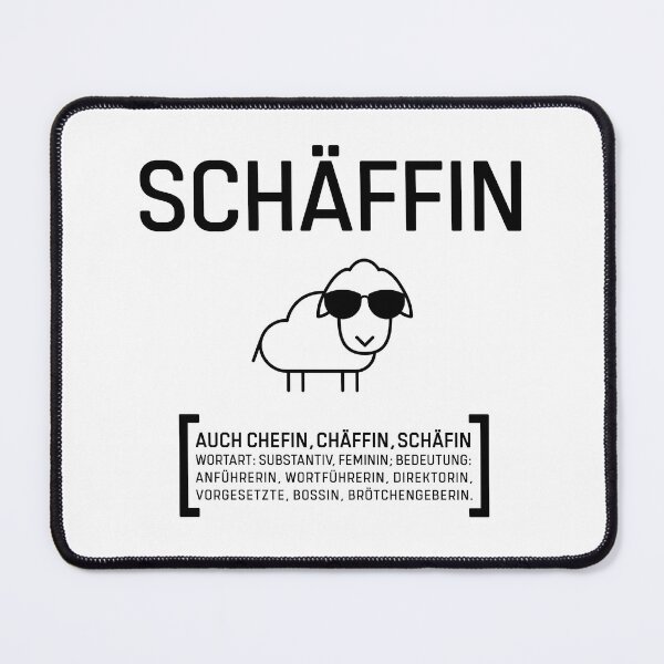 Item preview, SCHÄFFIN CHEFIN CHÄFFIN BOSSIN gift designed and sold by catsandmore.