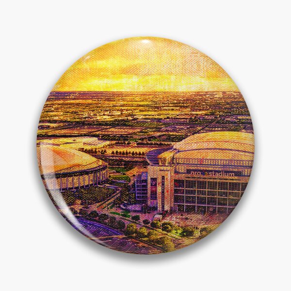 Item preview, The NRG Stadium and the Astrodome in Houston, Texas, at sunset designed and sold by NickoPrints.