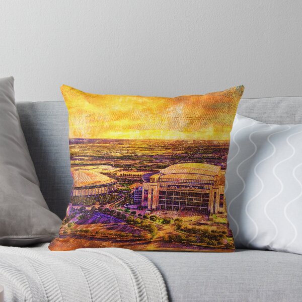 Item preview, The NRG Stadium and the Astrodome in Houston, Texas, at sunset designed and sold by NickoPrints.