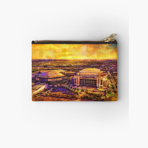 Item preview, The NRG Stadium and the Astrodome in Houston, Texas, at sunset designed and sold by NickoPrints.