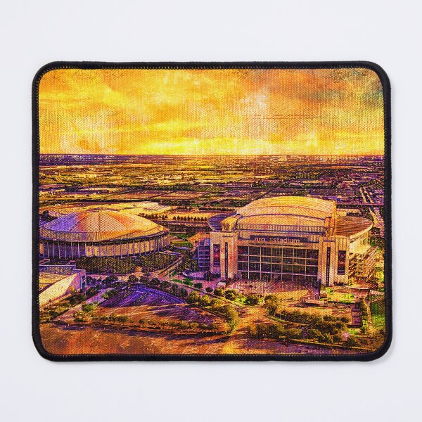 Item preview, The NRG Stadium and the Astrodome in Houston, Texas, at sunset designed and sold by NickoPrints.
