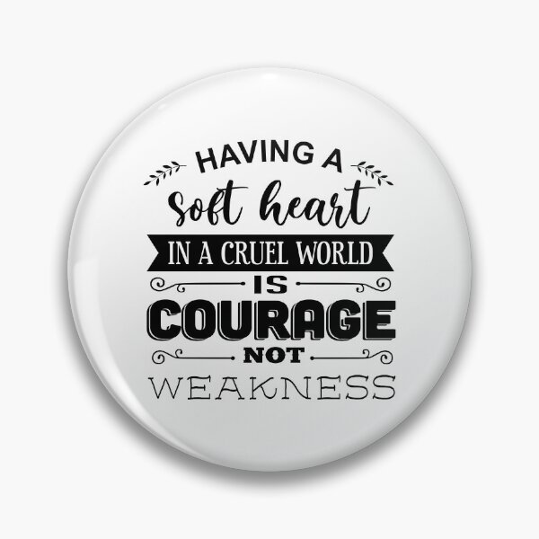 Item preview, Having A Soft Heart In A Cruel World-Black designed and sold by Moeez Javed.