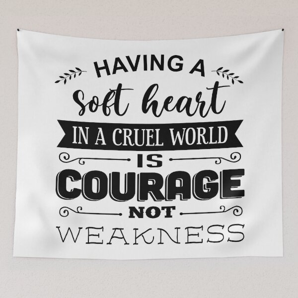 Item preview, Having A Soft Heart In A Cruel World-Black designed and sold by Moeez Javed.