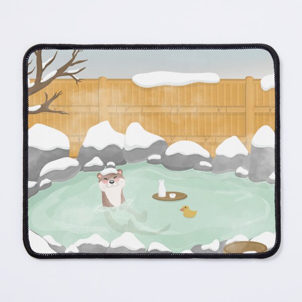 Artikelvorschau, Onsen-Otter entworfen und verkauft von Purplepugprints.