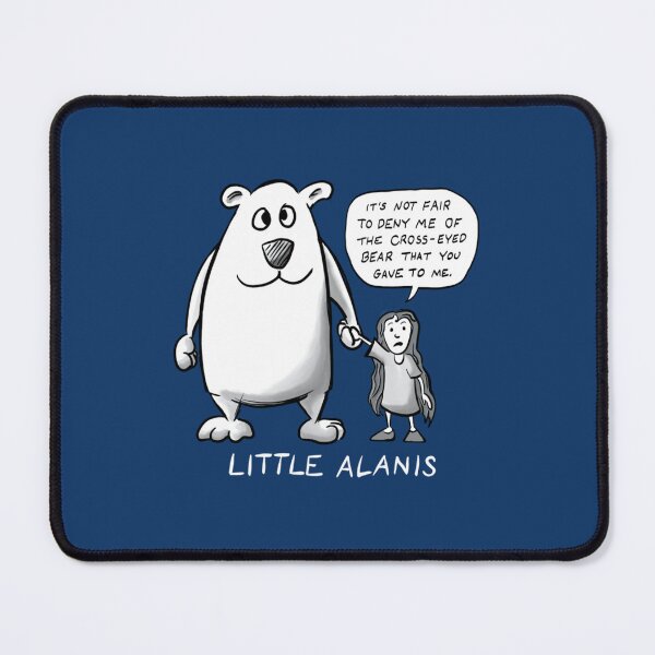 Item preview, Little Alanis and her Cross-Eyed Bear (Best on darker colors)   designed and sold by sketchymandy.