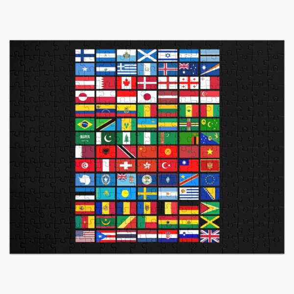 80 Country Flags Puzzle Game - Europe, Asia, Africa, Americas, Oceania-  Capitals