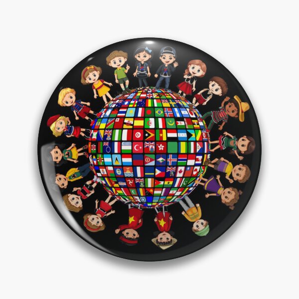 Item preview, Flags of the World Cultural diversity Kids around the Globe  designed and sold by leshiarivers.