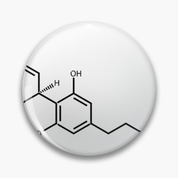 Item preview, THC Cannabinoid Chemical Structure Classic . designed and sold by mintonleanse.
