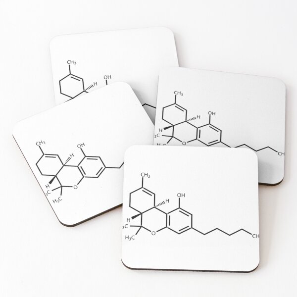 Item preview, THC Cannabinoid Chemical Structure Classic . designed and sold by mintonleanse.