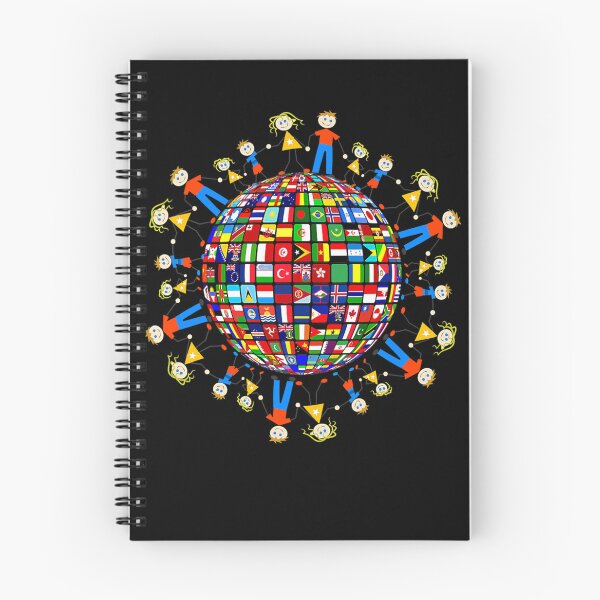 Item preview, Flags of the World Family around the Globe designed and sold by leshiarivers.
