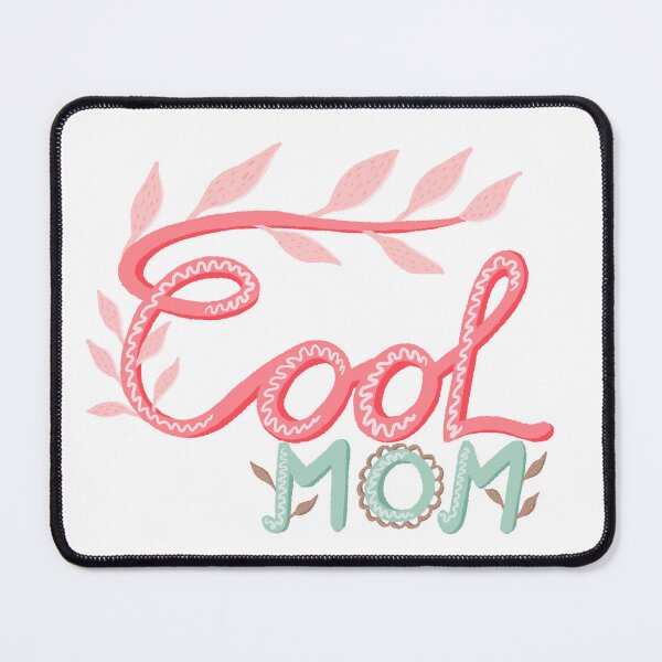 Artikelvorschau, Coole Mama Hand Schriftzug Laub pastellrosa grün entworfen und verkauft von OneLook.