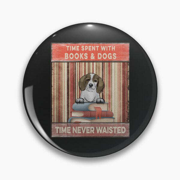 Item preview, Time Spent With Books And Dogs Time Never Waisted Beaglier cute Classic designed and sold by DahlilaJo.