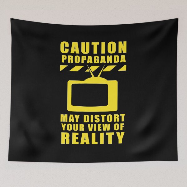 Item preview, Caution Propaganda, Fake News Warning Brainwashing designed and sold by ArtOfRebellion.