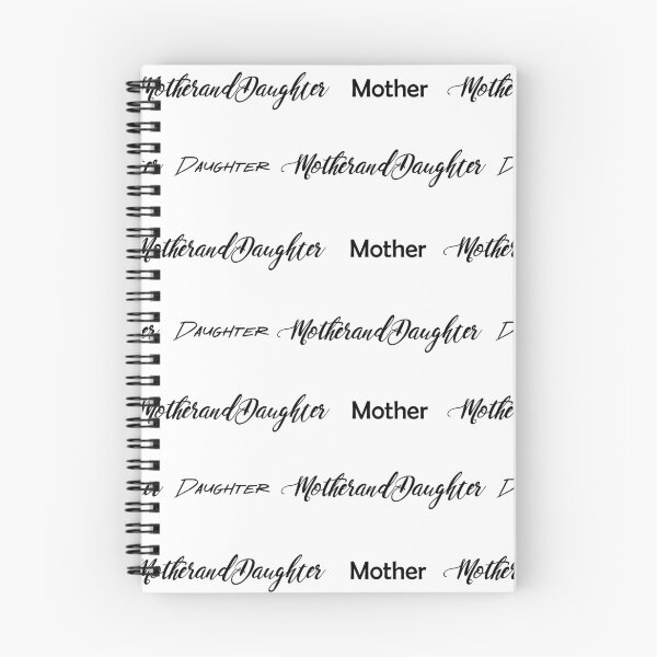 Item preview, Black and White Mother and Daughter Typography Pattern designed and sold by CJAura by Claire Jane Johnson.