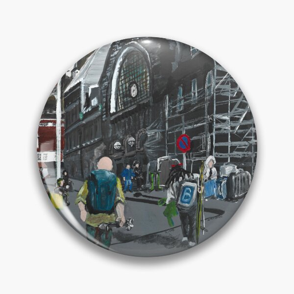 Item preview, Railway station, sun and skiing  designed and sold by Rina Arling.