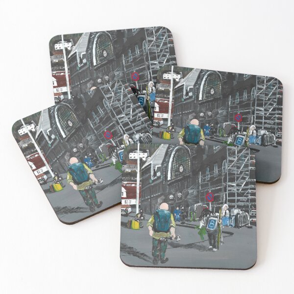 Item preview, Railway station, sun and skiing  designed and sold by Rina Arling.