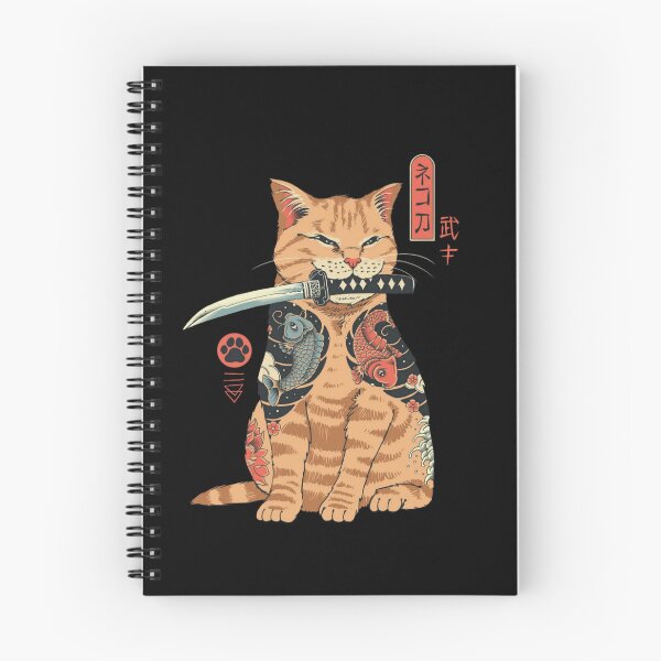 Item preview, A yellow cat with a tattoo and a knife in its mouth  designed and sold by Menna  Abdelnaby.
