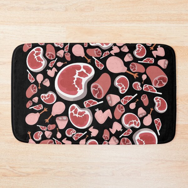 Item preview, Seamless Butcher Meat Pattern designed and sold by ProtonProject.