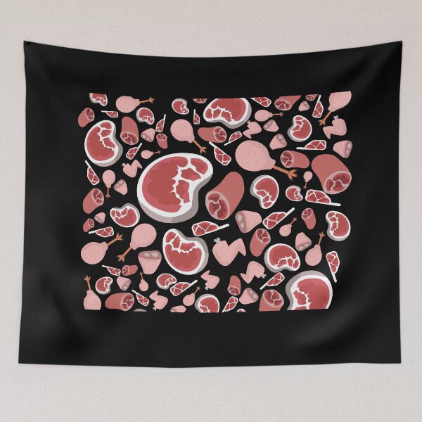 Item preview, Seamless Butcher Meat Pattern designed and sold by ProtonProject.