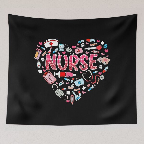 Item preview, Funny Nurse Heart Nursing RN Life Valentine's Day designed and sold by JasonCacanisus.