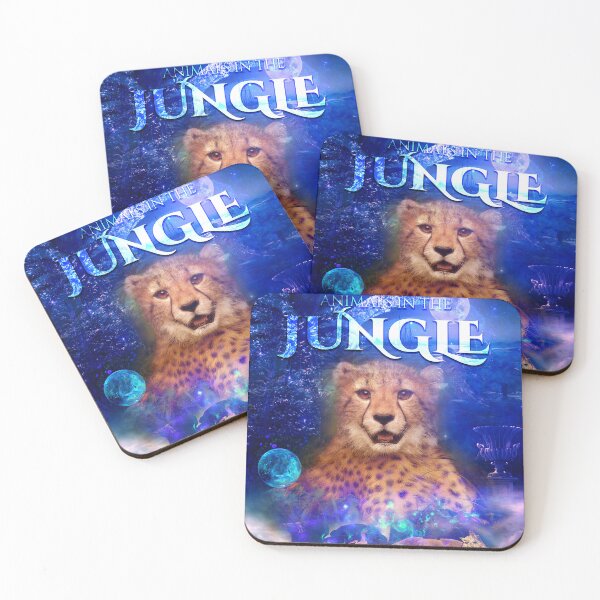 Item preview, Animals in the Jungle - Cheetah, Leopard, Cats, Cat, Wild Cat, Forest designed and sold by Astral Karma.