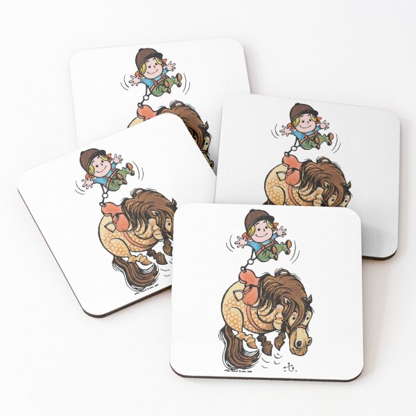 Item preview, Thelwell Funny Illustration Bucking Horse designed and sold by JasonCacanisus.