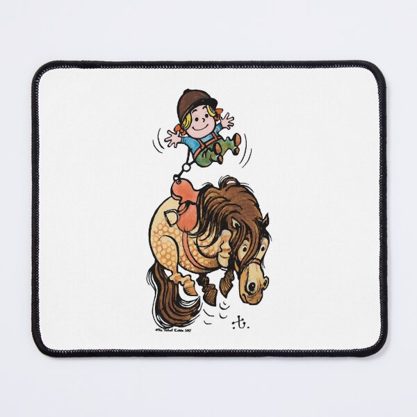 Item preview, Thelwell Funny Illustration Bucking Horse designed and sold by JasonCacanisus.