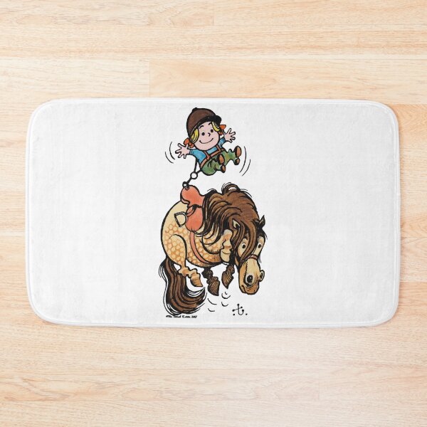 Item preview, Thelwell Funny Illustration Bucking Horse designed and sold by JasonCacanisus.