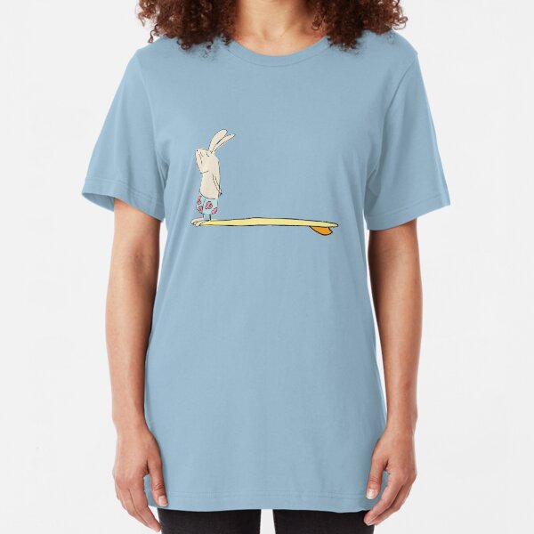 surf bunny Slim Fit T-Shirt