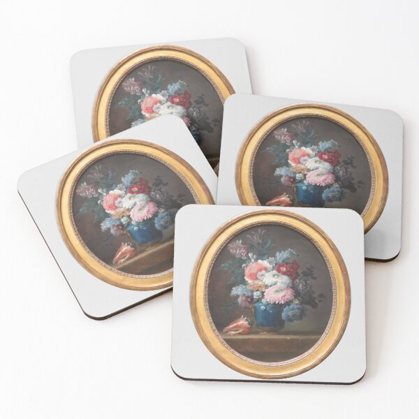 Item preview, Vase of Flowers with Conch Shell by Anne Vallayer-Coster, French, 1780 designed and sold by Shapes-Mania.