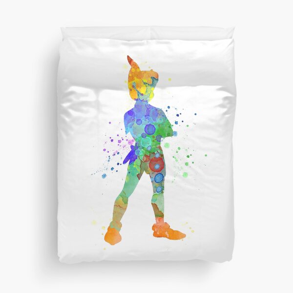 Watercolor Peter Pan Duvet Cover