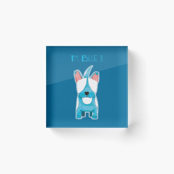 Item preview, I'm Blue !! - Bull Terrier Dog designed and sold by SterreStudio.