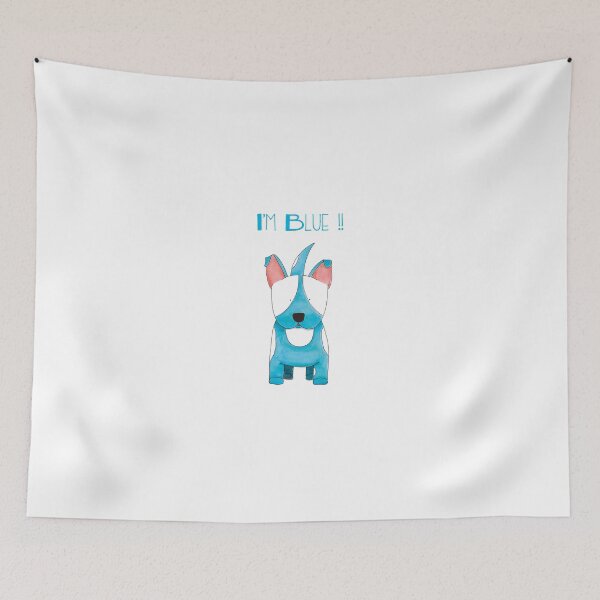 Item preview, I'm Blue !! - Bull Terrier Dog designed and sold by SterreStudio.