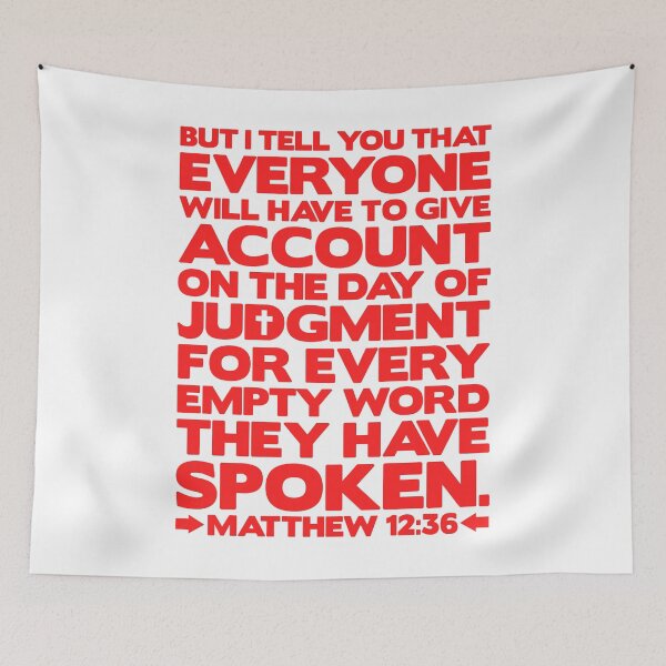 Item preview, Matthew 12:36 Day Of Judgment designed and sold by plushism.