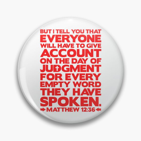 Item preview, Matthew 12:36 Day Of Judgment designed and sold by plushism.