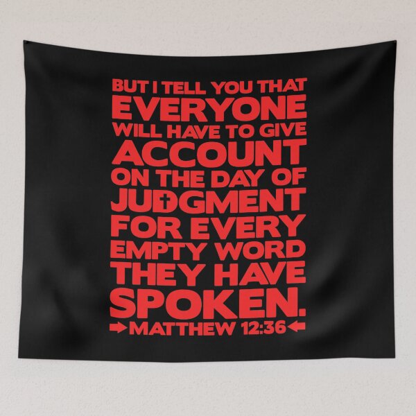 Item preview, Matthew 12:36 Day Of Judgment designed and sold by plushism.