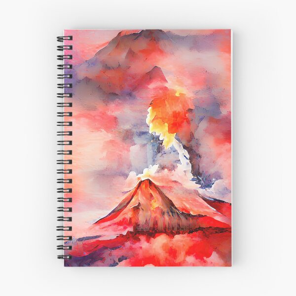 Item preview, Erupting Volcano Watercolour designed and sold by Arkneer.
