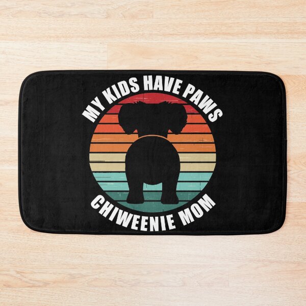 Artikelvorschau, Retro Sonnenuntergang Meine Kinder haben Pfoten Chiweenie Mom entworfen und verkauft von PeachesMommy.
