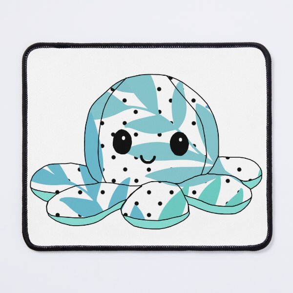 Item preview, happy little octopus (tropical leaf edition) designed and sold by ShipsinParadise.