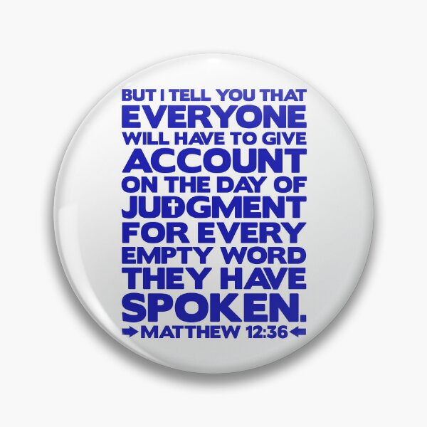 Item preview, Matthew 12:36 Day Of Judgment designed and sold by plushism.