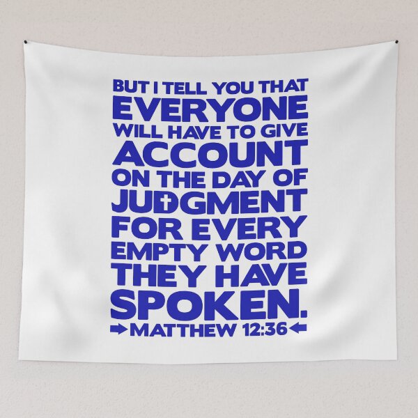 Item preview, Matthew 12:36 Day Of Judgment designed and sold by plushism.