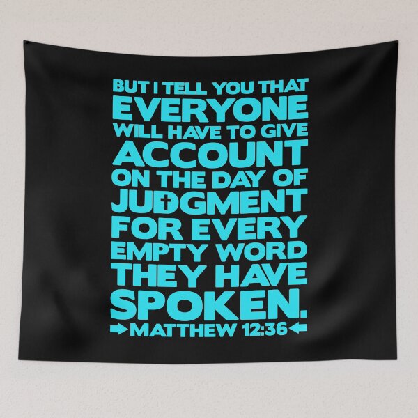 Item preview, Matthew 12:36 Day Of Judgment designed and sold by plushism.