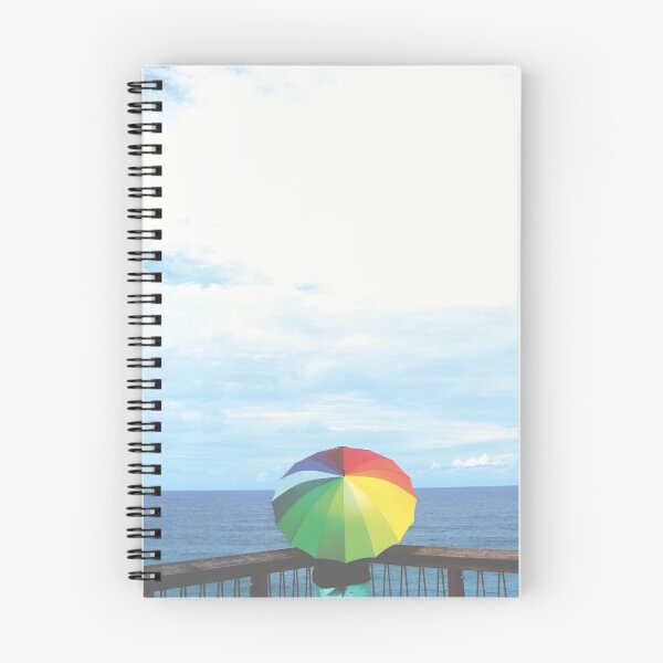 Item preview, Rainbow Umbrella, Coolum Beach, Qld Australia designed and sold by Bec Rose.
