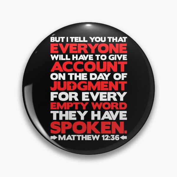 Item preview, Matthew 12:36 Day Of Judgment designed and sold by plushism.
