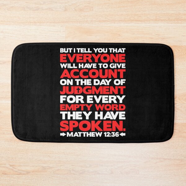 Item preview, Matthew 12:36 Day Of Judgment designed and sold by plushism.