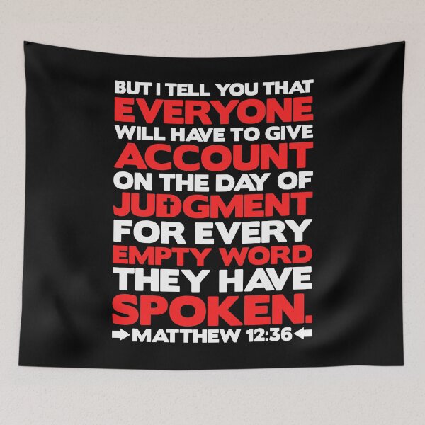 Item preview, Matthew 12:36 Day Of Judgment designed and sold by plushism.