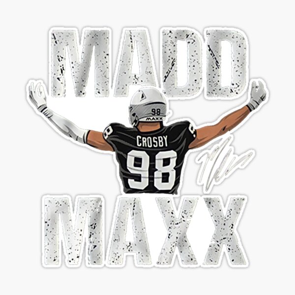 Maxx Crosby Sticker for Sale by Jeff Brandon