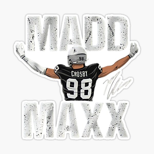 Maxx Crosby Las Vegas Raiders STICKER - former Oakland NFL Raiders